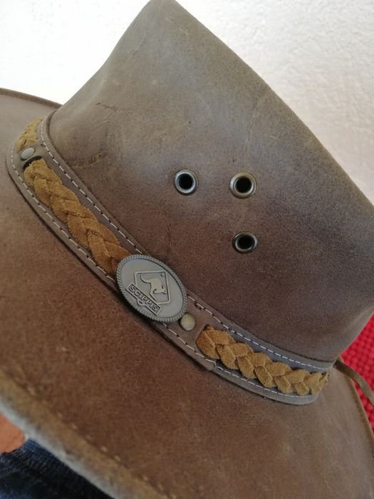 Pălărie piele naturala Australia Scippis mărimea 56