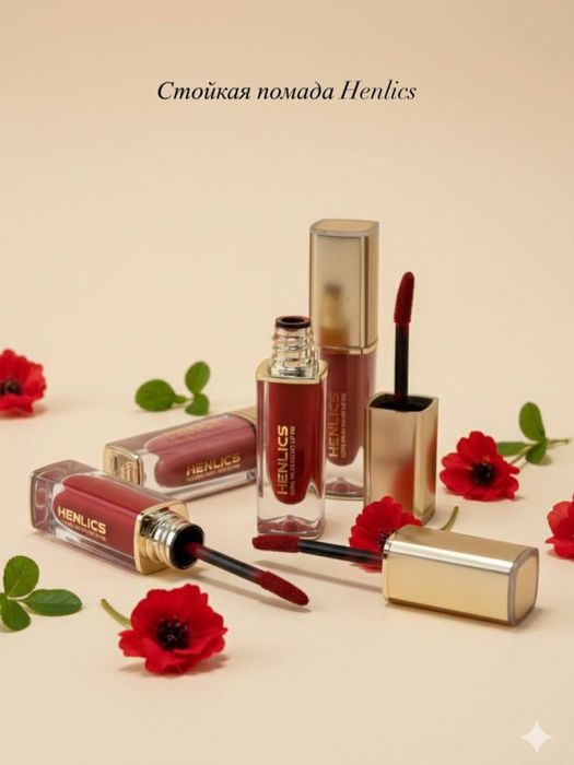 HENLICS помада ,аргинал HENLICS、жидкая помада