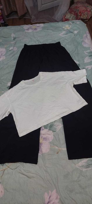 Кюлоты + кроп топ. Новые.