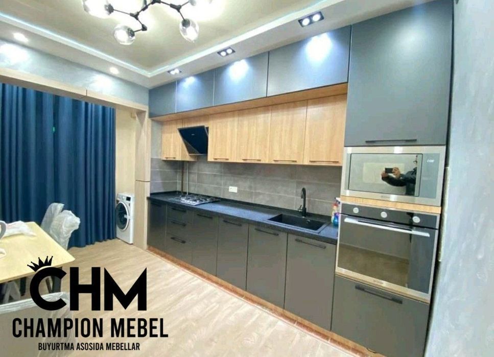 Ошхона мебеллари HI TECH услубида. Кухонный гарнитур HI TECH