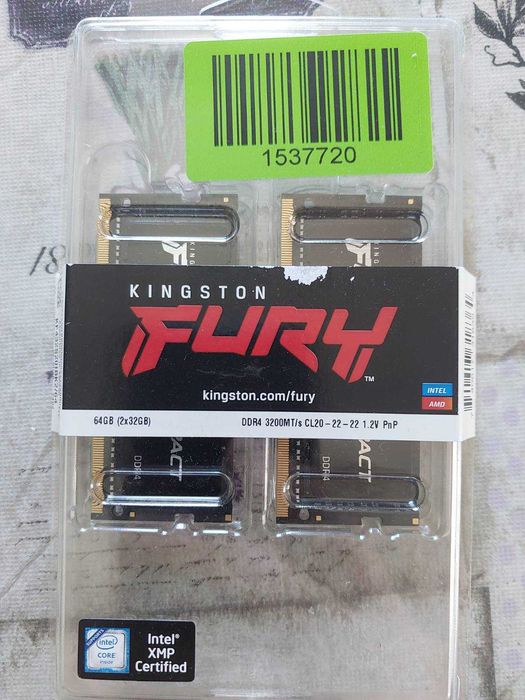 64GB DDR4 3200Mhz CL20 - HyperX Impact (SO-DIMM, за лаптоп) - НОВИ !