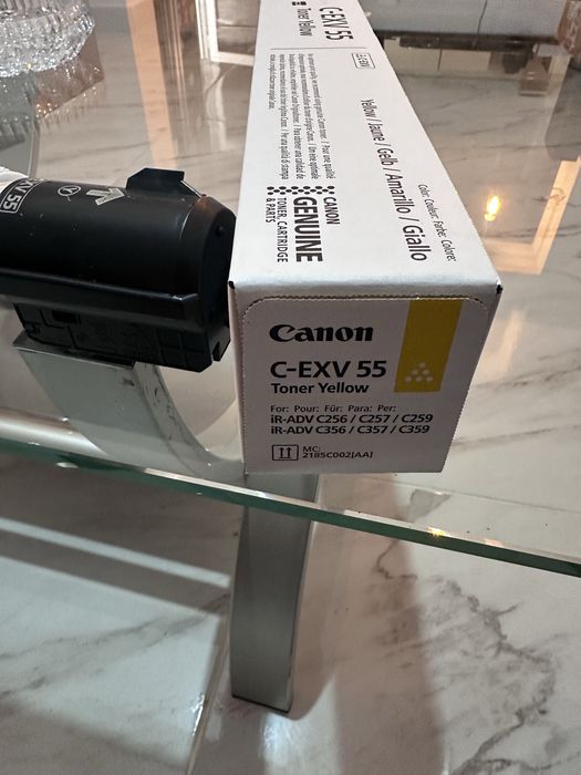 Toner original Canon C-EXV55Y, galben, capacitate 18000 pagini