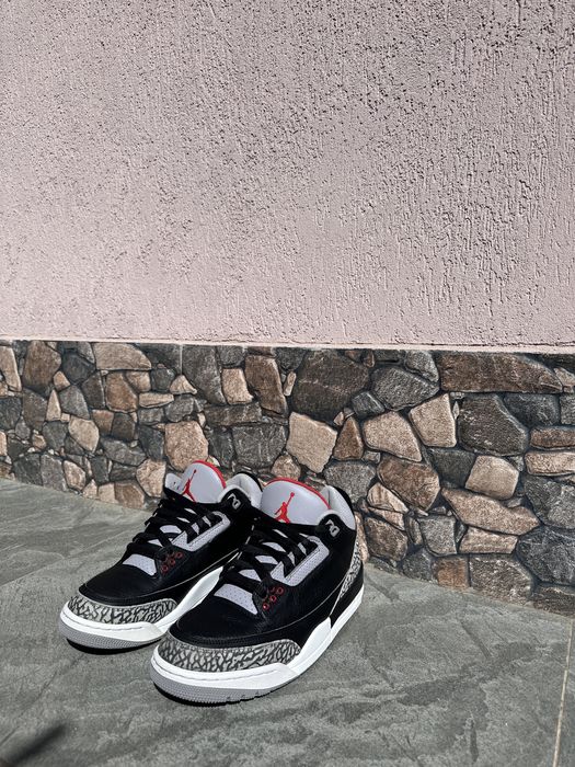 Jordan 3 Black Cement CADOU Crease Shields