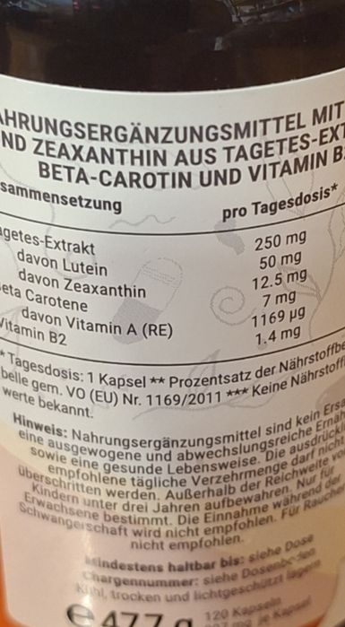 Lutein zeankstan