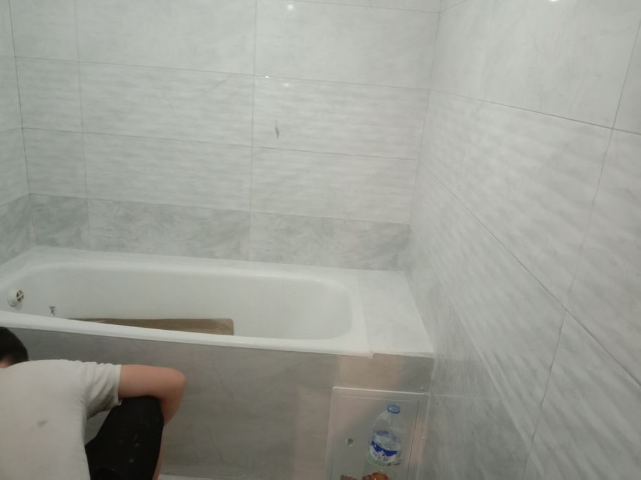 Кафель ёпиштириш,укладка кафеля