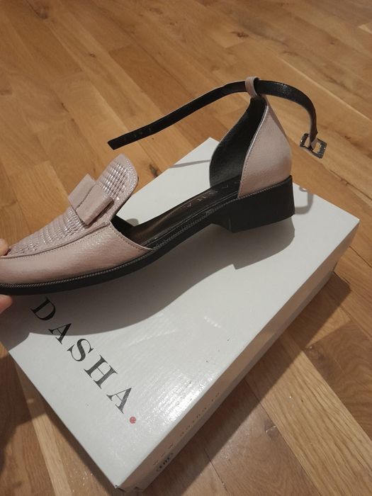 Pantofi Dasha roz,piele naturala 39