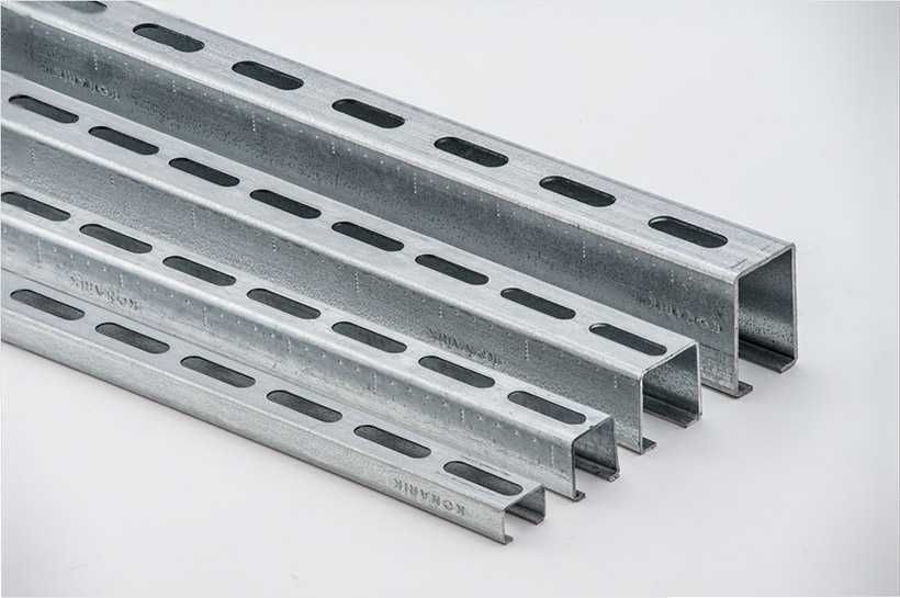 Sistem fixare panouri fotovoltaice, profil zincat si șuruburi inox