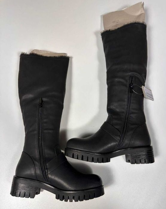 Нови дамски черни ботуши Jenny Fairy