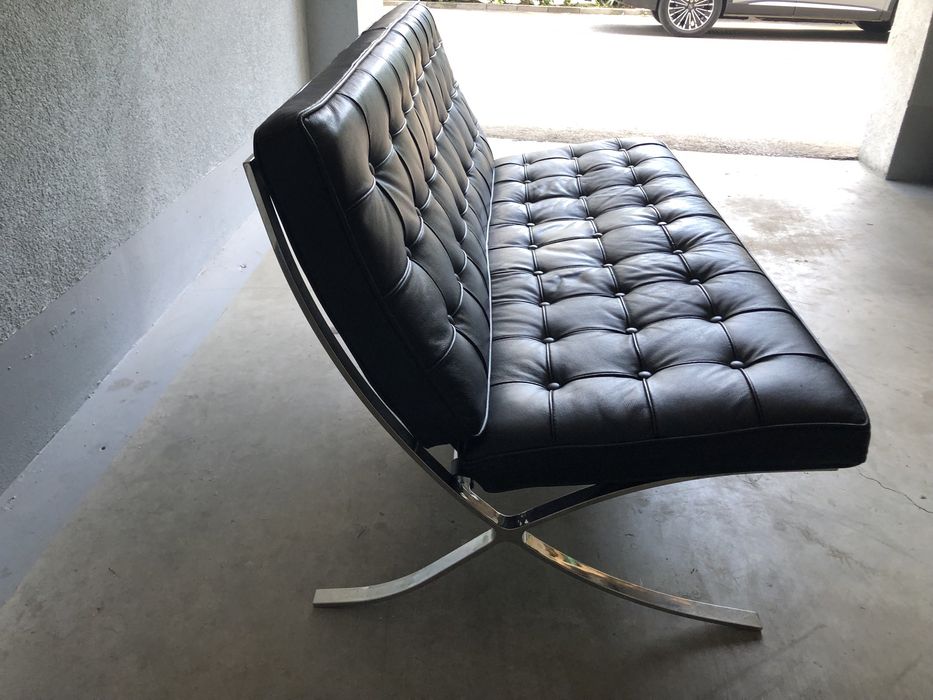Set BARCELONA,piele+chrome,design  KNOLL :