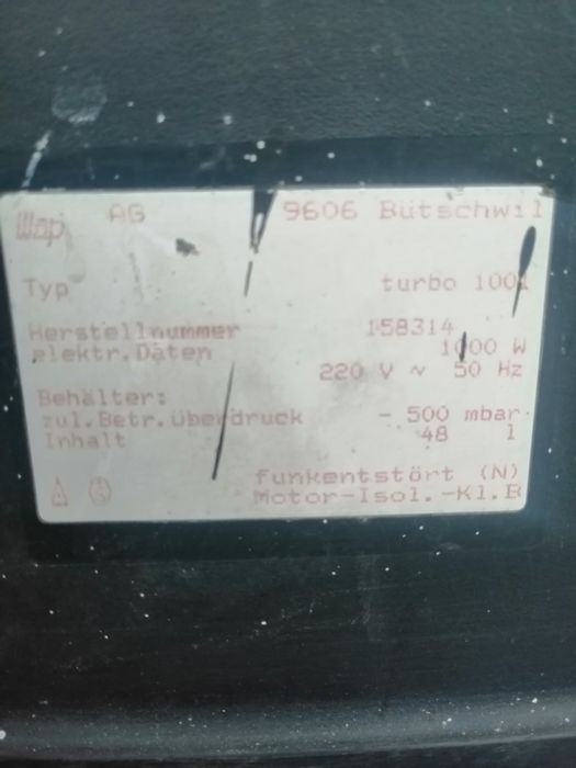 Индустриална прахосмукачка wap turbo