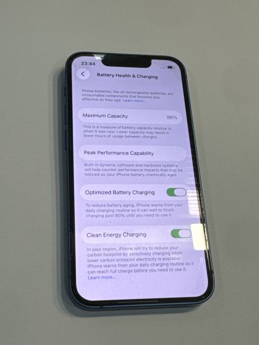 iPhone 13 mini • 128 GB • 96% Bateria