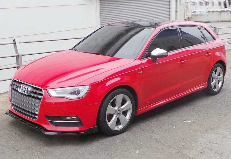 Преден лип спойлер за ауди а3 с3 8в / audi a3 s3 8v lip spoiler / добавка за предна броня / нож