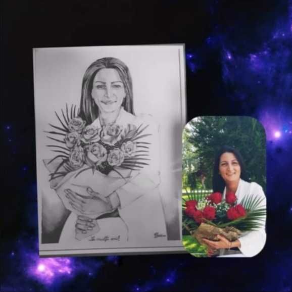 Portrete in creion sau  acryl