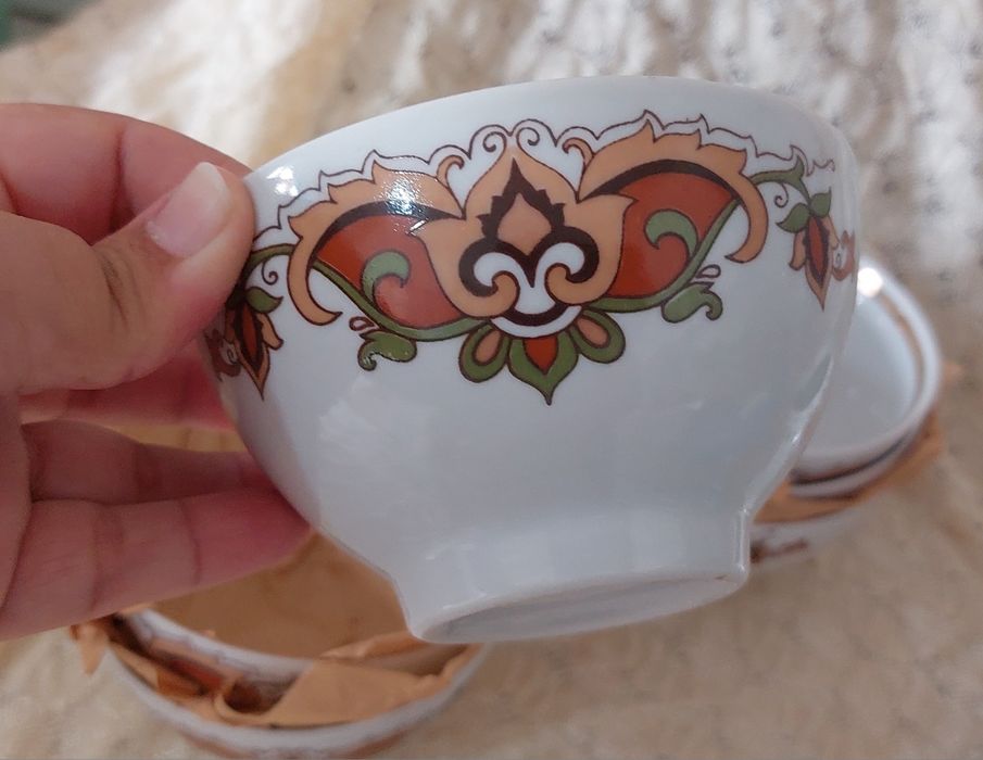 Чайный сервиз и конфетница хрусталь