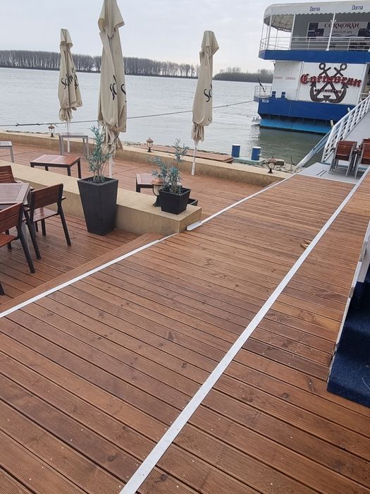 Lambriu molid pin semirotund sau termotratat