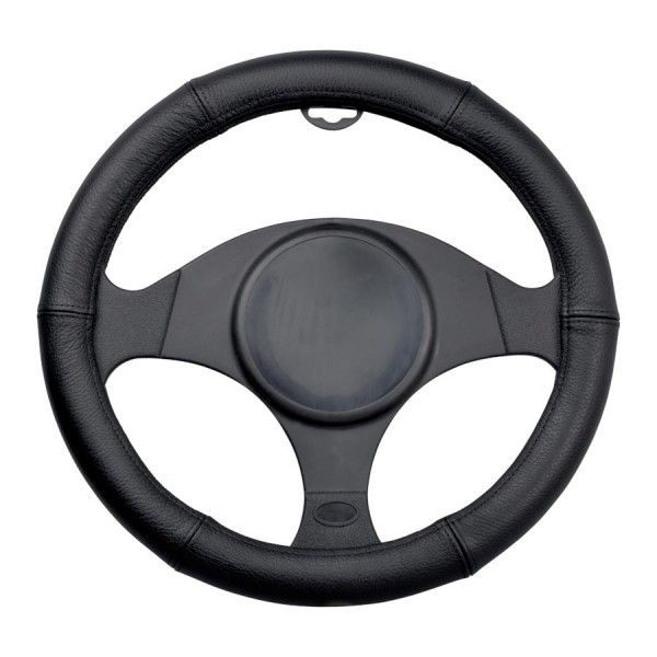 Husa volan piele neagra 35-37cm