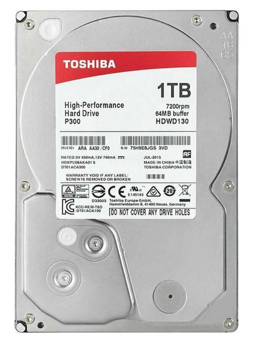 Hard Disk Desktop Toshiba P300 1TB
