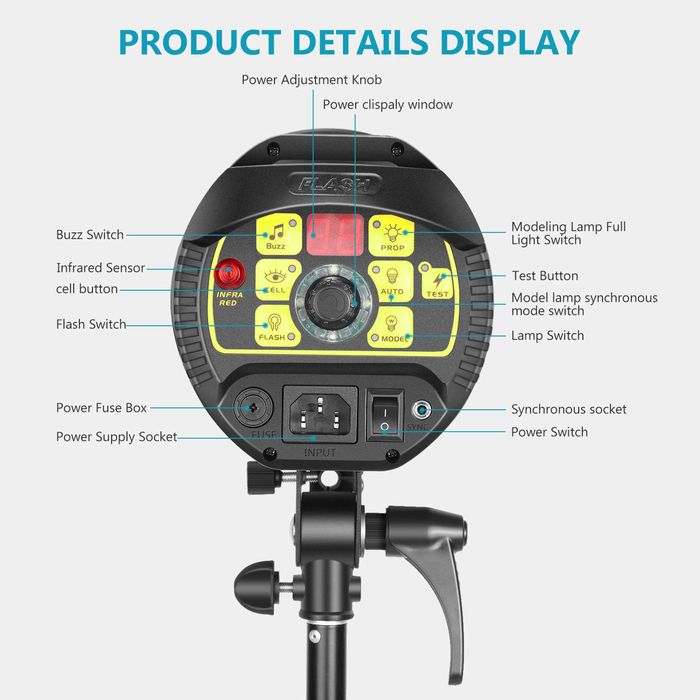 Проф. фото. светкавица. моноблок. Neewer. софтбокс. камера