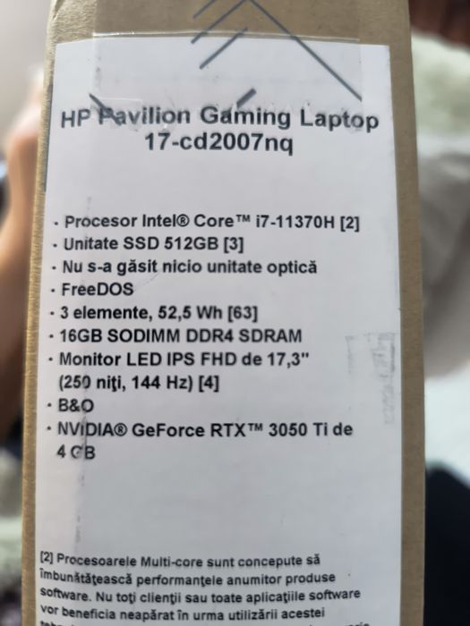Геймърски лаптоп HP pavilion gaming
