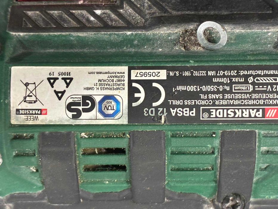 Винтоверт Parkside PBSA 12D3