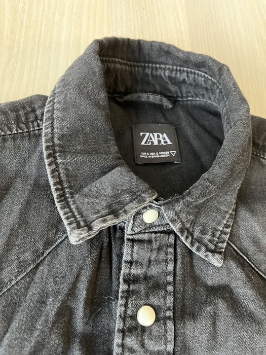 Черна дънкова риза - Zara