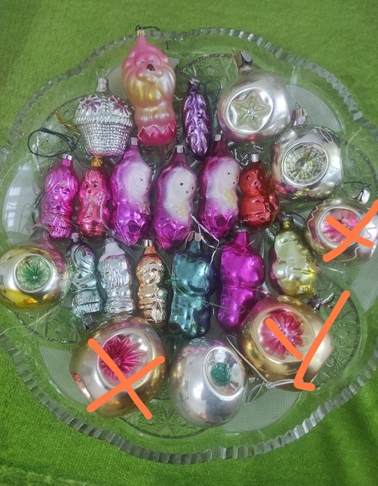 Игрушки ёлочные советской эпохи