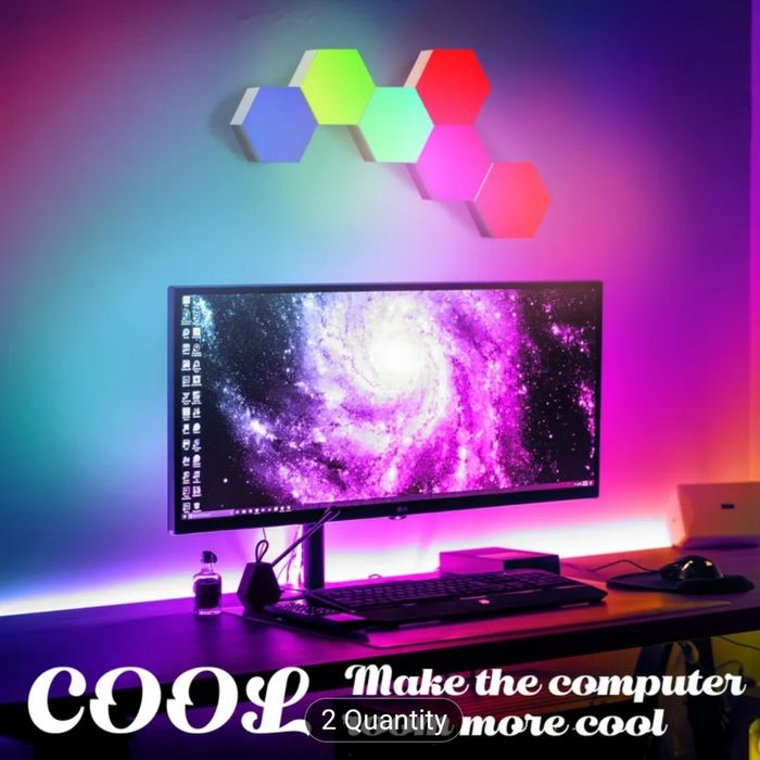 Модулна Led стенна лампа,10 части,rjb