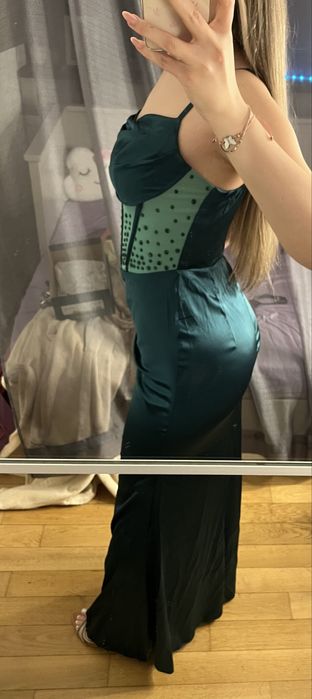 Rochie de seara verde smarald