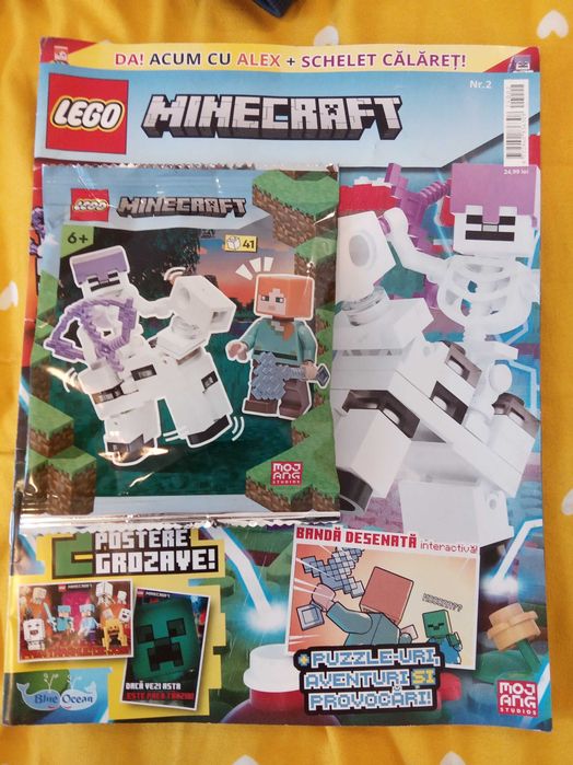 Lego Minecraft seturi mici, noi, sigilate, cu reviste