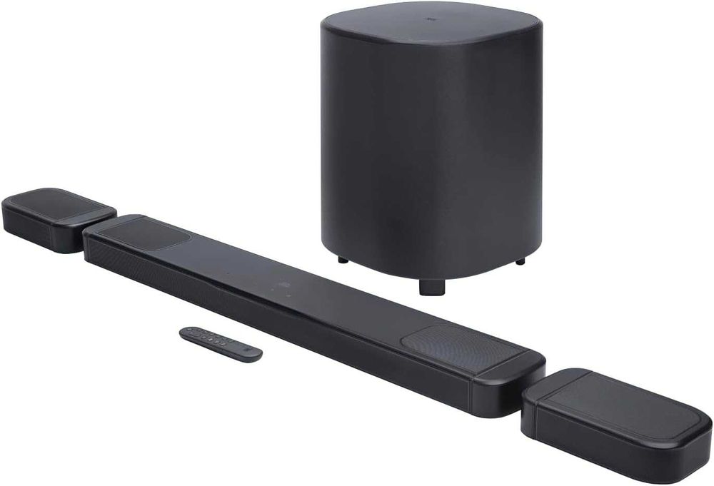 Нова Саундбар Система JBL BAR 1000 MK2, 7.1.4, 2 години Гаранция, WI-FI, Безжичен Субуфер, Обща Мощност 960 W, Bluetooth, Dolby Atmos