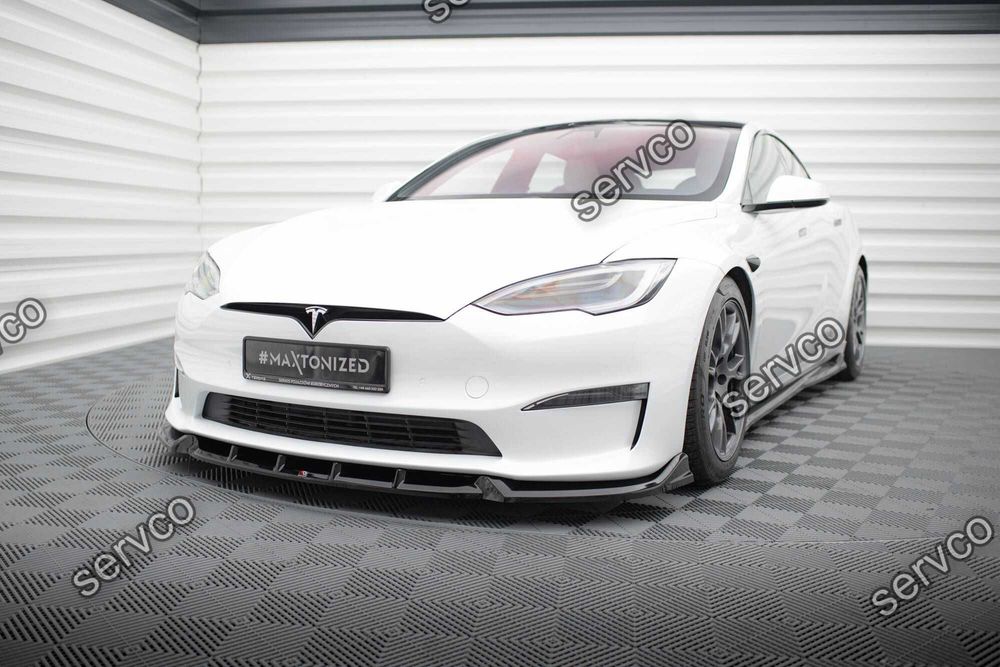 Prelungire bara fata Tesla Model S Plaid Mk1 2021- v2 - Maxton Design
