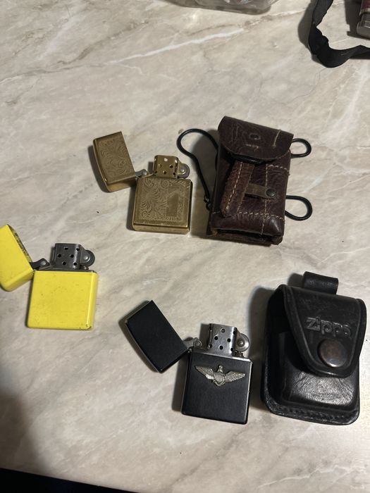 Zippo bricheta cu teaca piele