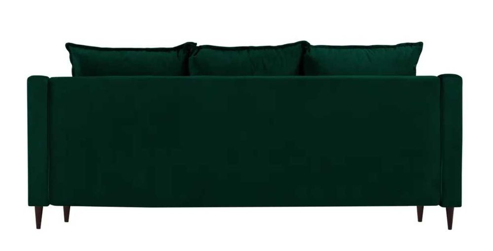 Vand canapea extensibila verde inchis cu catifea