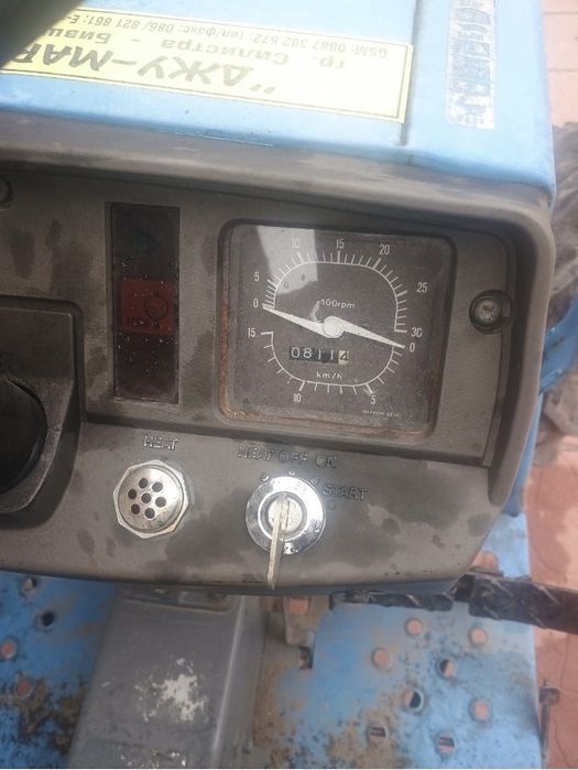 Трактор мицубиши с фреза и масивен плуг