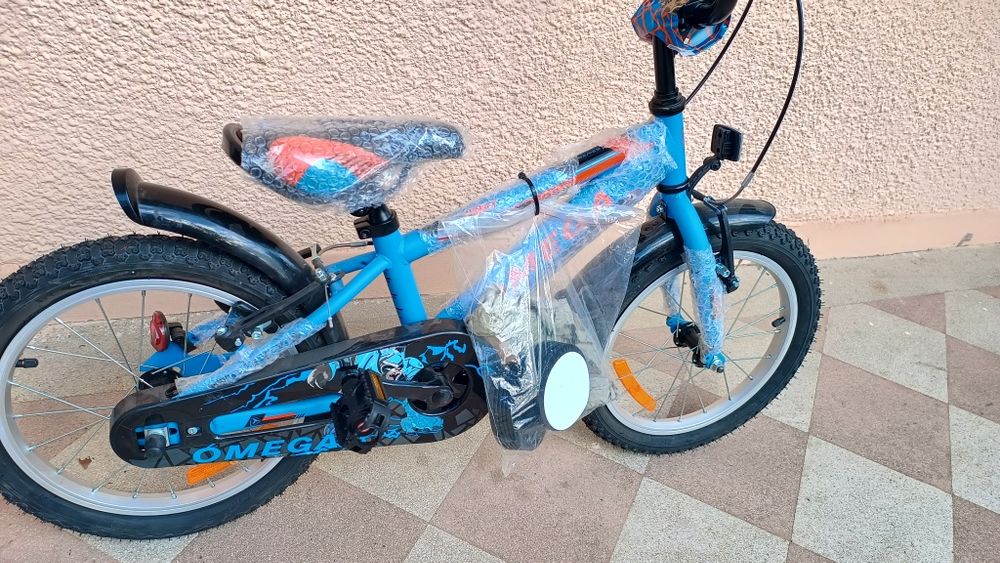 Bicicleta/ copii /bicicleta copii/roți 16"/ Roti 16" inch/ 4-9ani/  85-120 cm inaltime / Fetite /Baieti / Copii  /Roti ajutătoare/ roz/ mov/ albastru