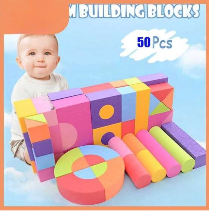 Намаления! Мек Пъзел Строител от EVA плътен и мек за най-малките