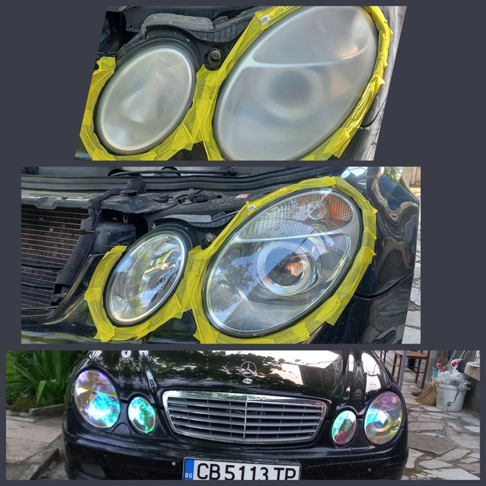 Химическо полиране на фарове полиране Пастиране