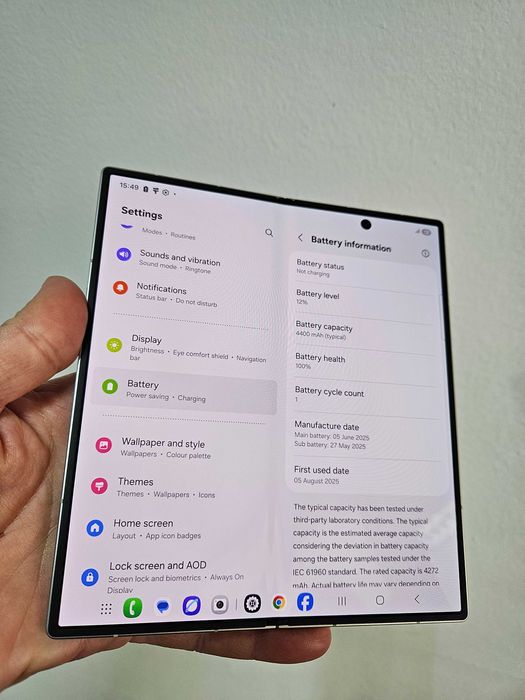 Samsung Galaxy Z fold 7, 256 Gb, 512 Gb, 1 ciclu bateria, Garantie.