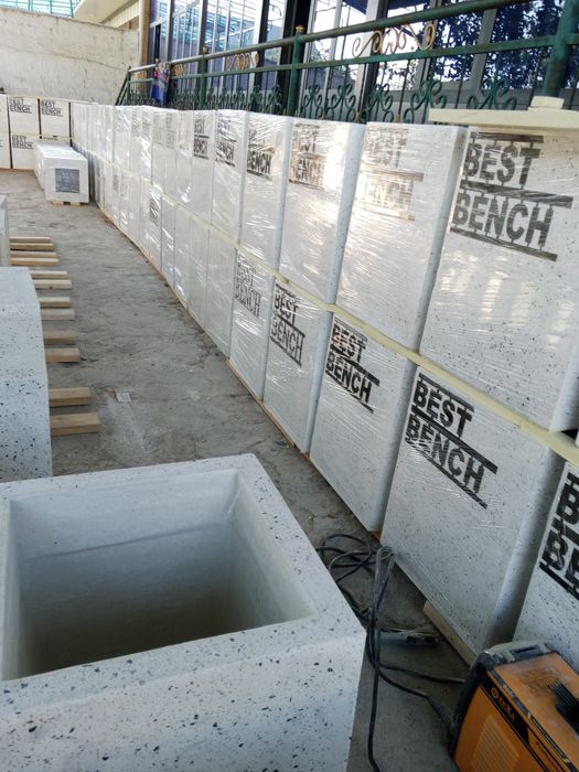 Бетоны скамейка урна вазон кашпо