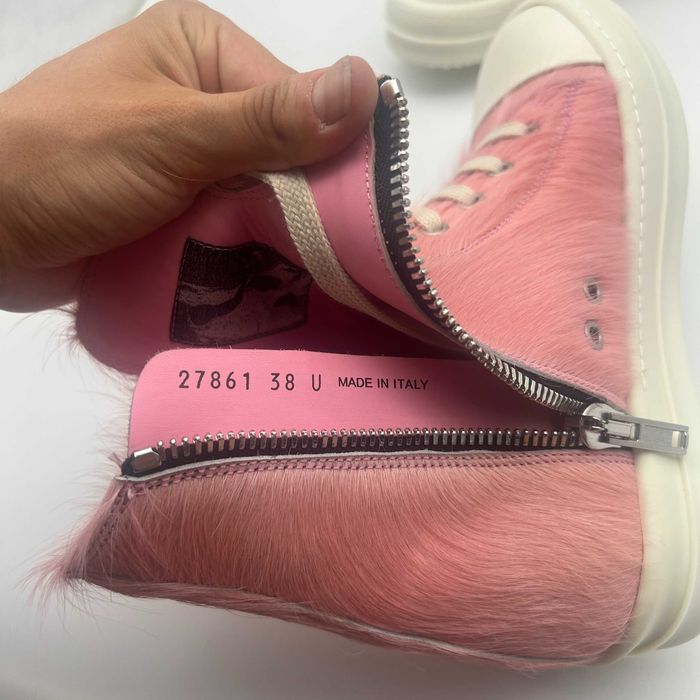 Rick Owens Ramones Pink Pony Hair