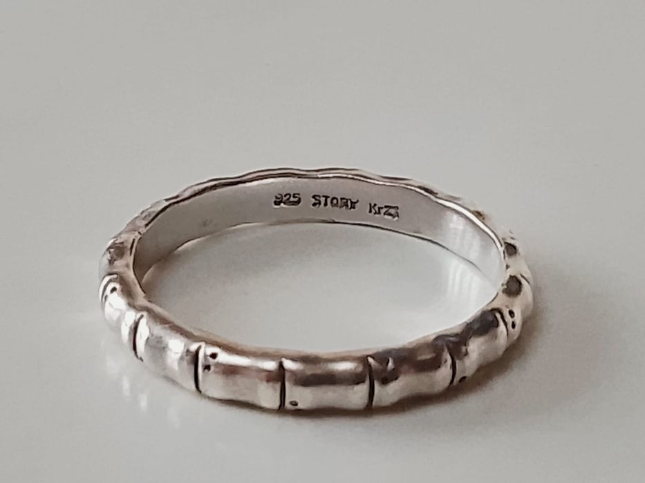 Inel din argint de 925, model de tip Bones & Stones, STORY