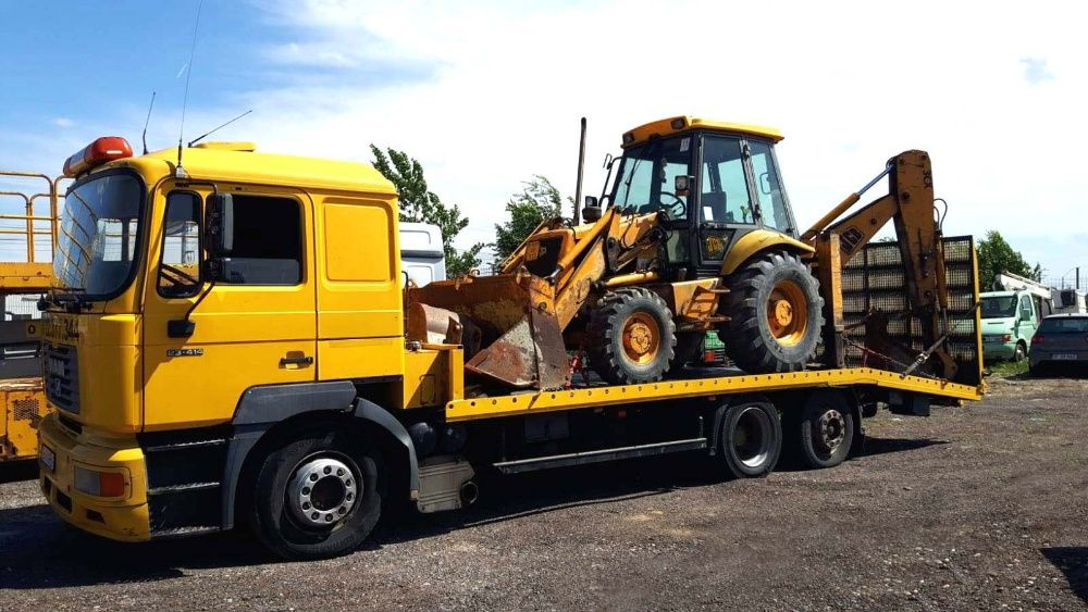 Transport container, camion macara containere, utilaje, inchiriat