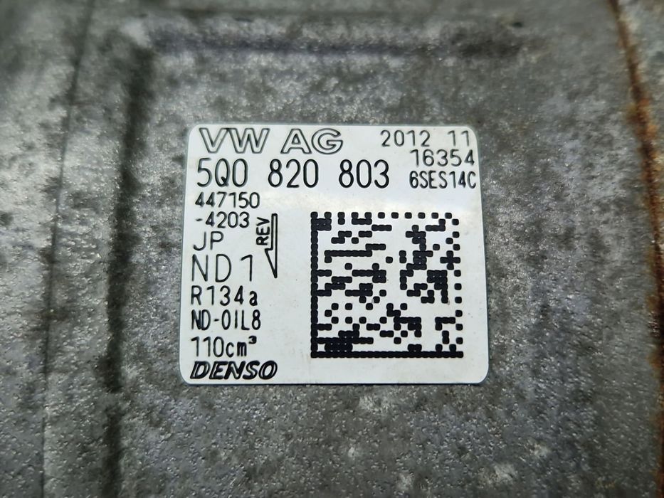Compresor clima Skoda Octavia 3 (5E3) [Fabr 2012-2020] 5Q0820803 1.6 T