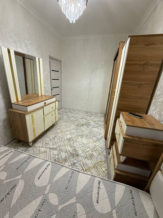 Spalniy mebel 2 kishilik karavat shkaf 2ta tumbichka tryumo + matras