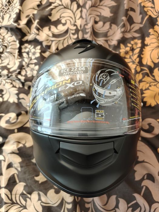 Каска за мотор Scorpion EXO 491 Черен мат