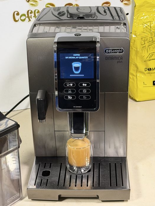 Кафемашина кафе автомат Delonghi DİNAMİCA Plus Bluetooth с гаранция