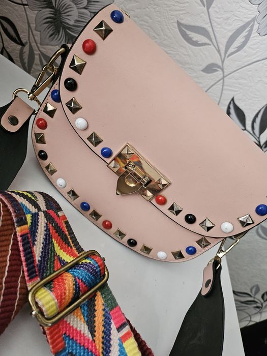 Малка чанта в два цвята