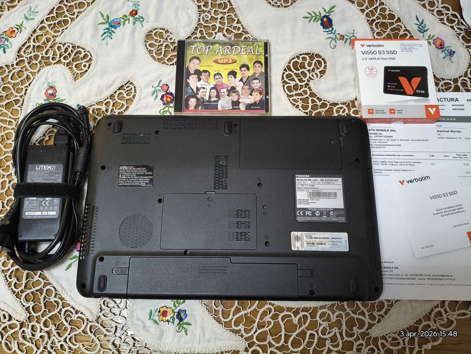 Laptop Toshiba Satellite Pro L650-MP deosebit, SSD nou garantie !