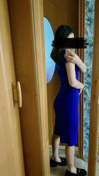 Трикотажное платье в обтяжку