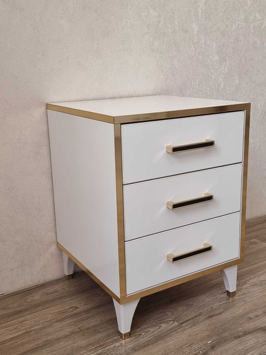 Тумба, овальная тумба из шпона, тумбочка